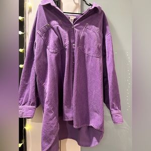 Vintage purple corduroy shirt